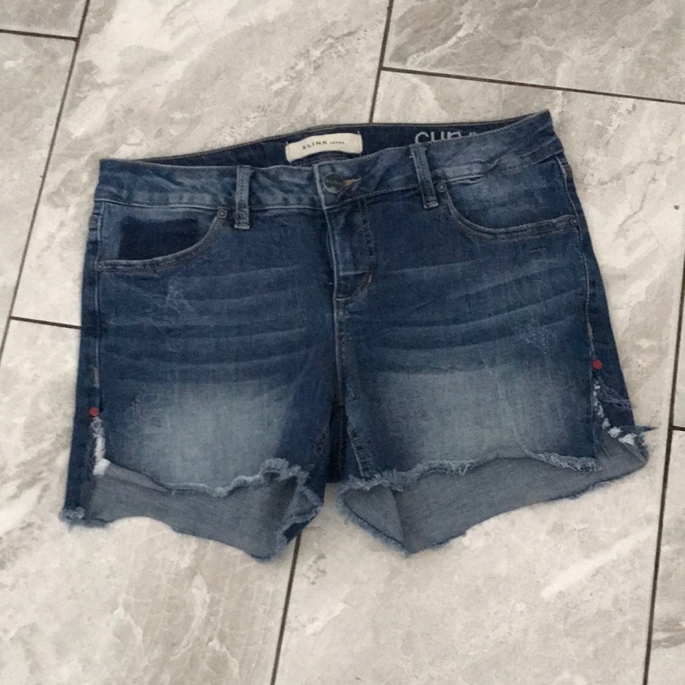 SLINK Jeans Curvy Women's Blue Denim Jeans Shorts | 10